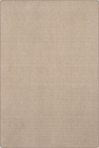 Isolated view of Brown Rectangle Chickadee Checked Custom Rug, showcasing its design
