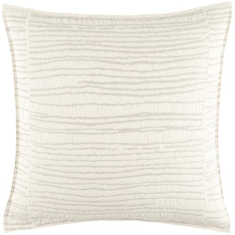 Striae Matelasse Sham | Oatmeal
