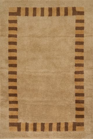 Sabrine Bordered Rug | Tan