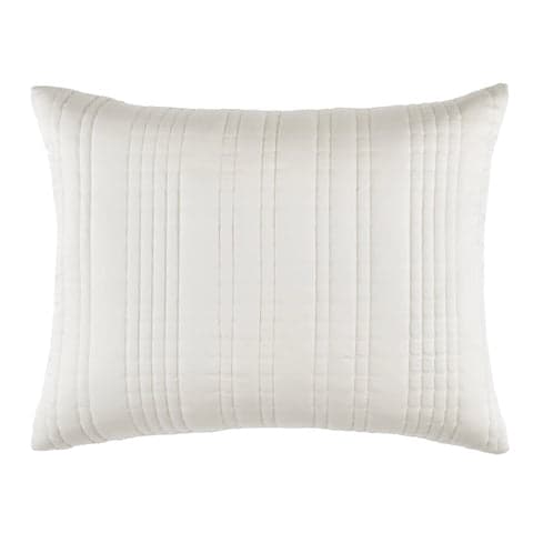 Blissful Bamboo Quilted Sham | Pearl/Silver