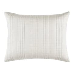 Blissful Bamboo Quilted Sham | Pearl/Silver