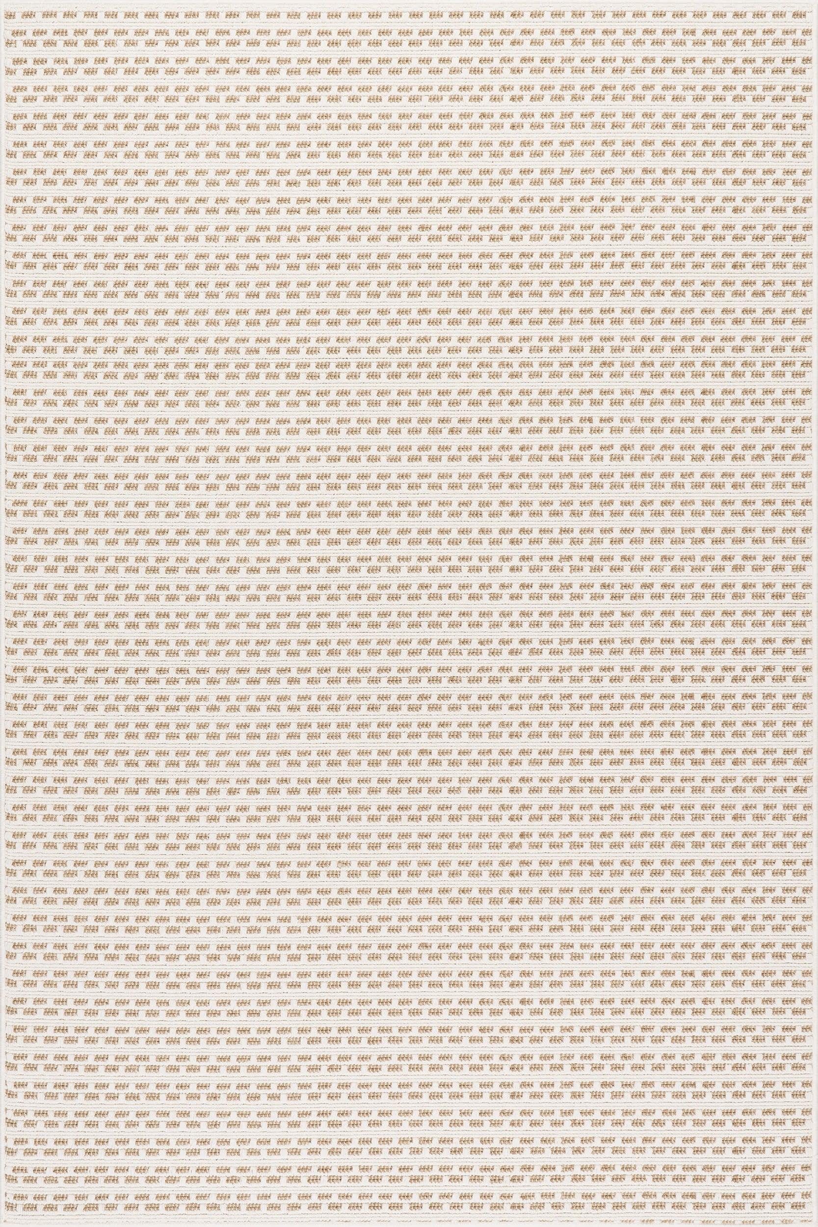 Outdoor Rug Reyna Checkered Stripes | Neutral