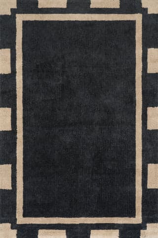 Orlina Bordered Rug | Blue