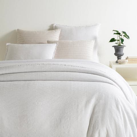 Faye Linen Duvet Cover | Plaster