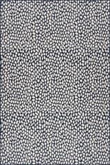 Isolated view of Navy Rectangle Lindra Modern Animal Print Indoor/Outdoor Rug, showcasing its design