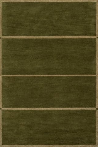 Isolated view of Green Rectangle Mira Mid-Century Geometric Rug, showcasing its design