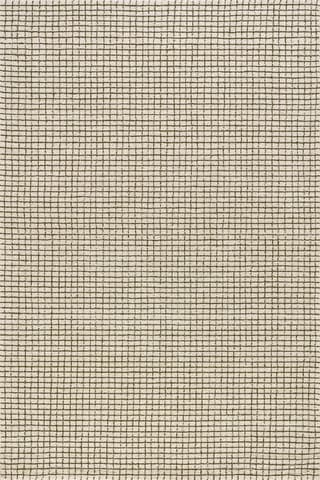 Isolated view of Green Rectangle Melrose Checked Rug, showcasing its design