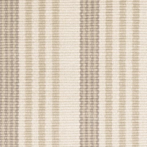 Putney Stripe Handwoven Cotton Rug Swatch | Ivory