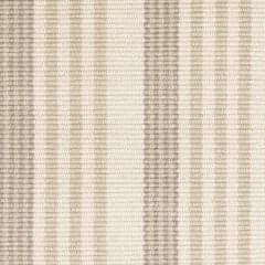Putney Stripe Handwoven Cotton Rug Swatch | Ivory