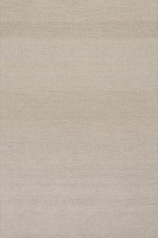 Isolated view of Ivory Rectangle Hollis Solid Wool Cozy Rug, showcasing its design