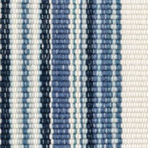 Road Runner Handwoven Indoor/Outdoor Rug Swatch | Blue