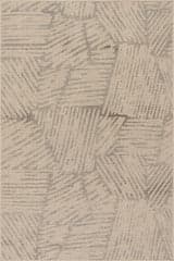 Isolated view of Sand Rectangle Aveline Transitional Abstract Indoor/Outdoor Rug, showcasing its design
