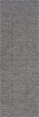 Isolated view of Grey Runner Eiraz Contemporary Solid Indoor/Outdoor Rug, showcasing its design