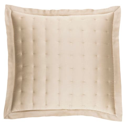 Silken Solid Puff Sham | Sand