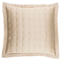Silken Solid Puff Sham | Sand