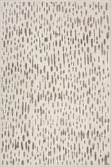 Isolated view of Ivory Rectangle Susurrus Modern Polka Dot Rug, showcasing its design
