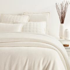 Sumptuous Chenille Coverlet | Ivory