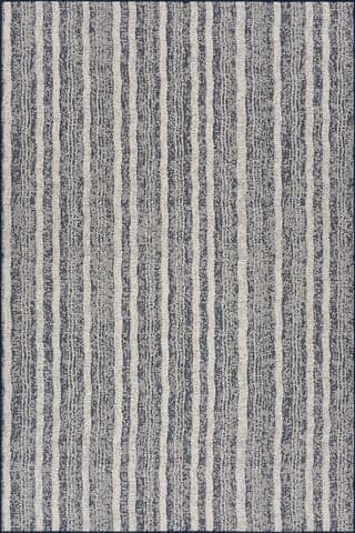 Isolated view of Navy Rectangle Auvrea Bohemian Abstract Indoor/Outdoor Rug, showcasing its design