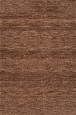 Isolated view of Walnut Rectangle Hollis Solid Wool Rug by Nate Berkus, showcasing its design