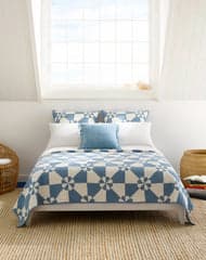 Sunny Side Quilted Sham | Blue