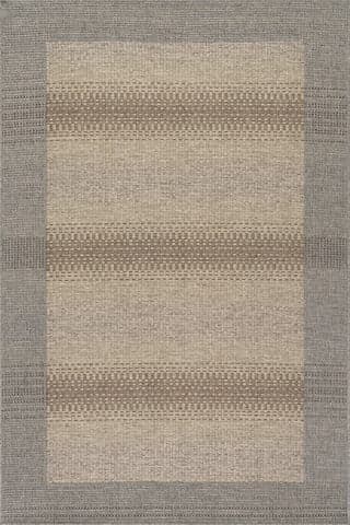 Isolated view of Sand Rectangle Talyn Modern Striped Indoor/Outdoor Rug, showcasing its design