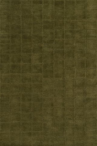 Isolated view of Green Rectangle Miva Modern Geometric Rug, showcasing its design