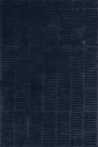 Isolated view of Blue Rectangle Cranbury Plush Textured Washable Rug, showcasing its design