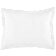 Cozy Cotton Puff Sham | White