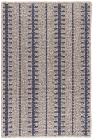 Tailor Stripe Woven Wool Custom Rug | Navy
