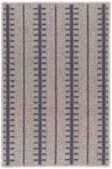 Tailor Stripe Woven Wool Custom Rug | Navy