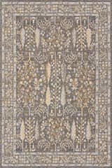 Isolated view of Grey Runner Caeslyn Traditional Floral Indoor/Outdoor Rug, showcasing its design