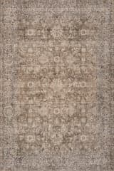 Isolated view of Brown Rectangle Westfield Antiqued Jute-Blend Rug, showcasing its design