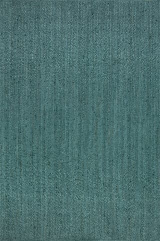 Isolated view of Hunter Green Rectangle Jute Braided Rug, showcasing its design