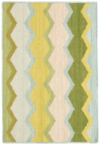 Safety Net Handwoven Wool Rug | Green