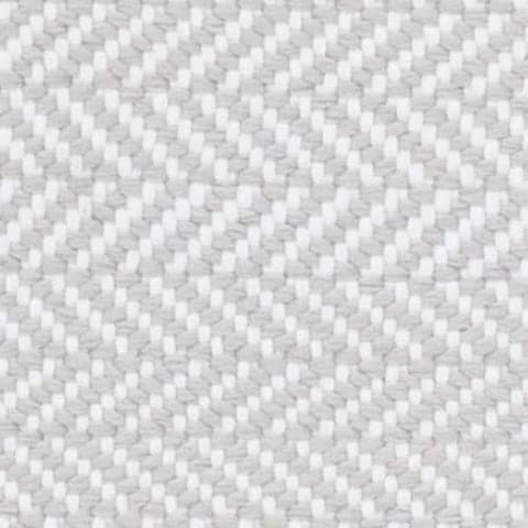 Herringbone Handwoven Indoor/Outdoor Custom Rug Swatch | Pearl Grey/White