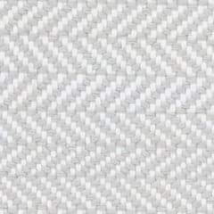 Herringbone Handwoven Indoor/Outdoor Custom Rug Swatch | Pearl Grey/White