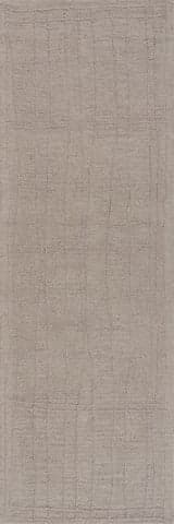 Isolated view of Grey Runner Maivy Bohemian Striped Wool Rug, showcasing its design