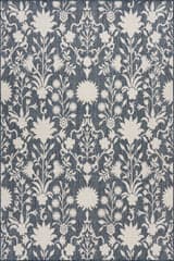 Isolated view of Blue Rectangle Rayena Traditional Paisley Indoor/Outdoor Rug, showcasing its design
