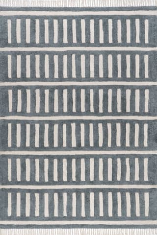 Merrick Tasseled Cotton Rug | Teal – Rugs USA
