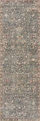 Isolated view of Green Runner Indray Traditional Floral and Paisley Rug, showcasing its design
