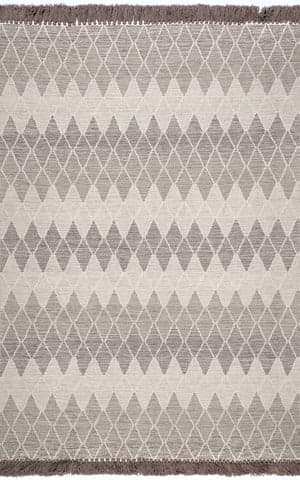 Isolated view of Brown Rectangle Ombre Trellis Rug, showcasing its design