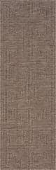Isolated view of Brown Runner Zelai Modern Geometric Indoor/Outdoor Rug, showcasing its design