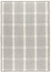 Jackson Woven Wool Custom Rug | Grey/Ivory
