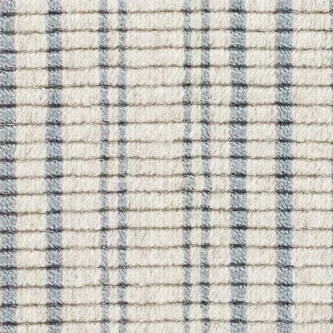 Warren Ticking Woven Wool Custom Rug Swatch | Slate