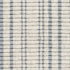 Warren Ticking Woven Wool Custom With Attached Rug Pad Rug Swatch | Slate