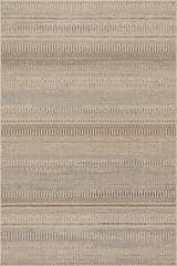 Isolated view of Sand Rectangle Marza Bohemian Striped Indoor/Outdoor Rug, showcasing its design