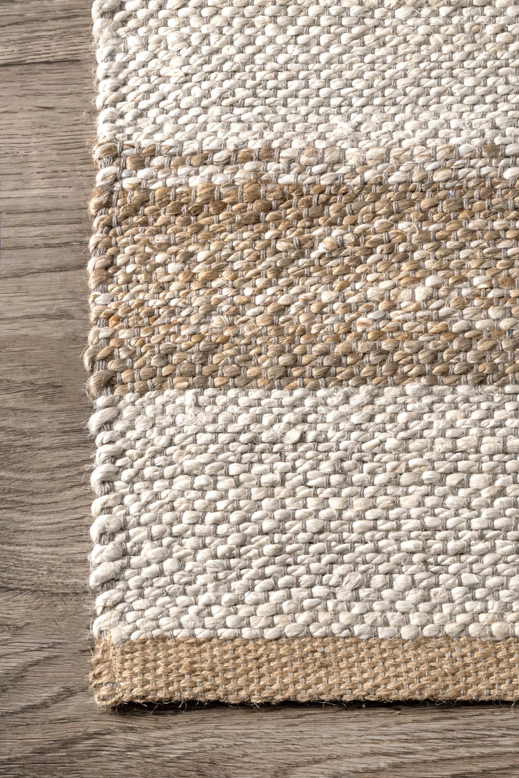 Ren Striped Jute Rug | Natural – Rugs USA