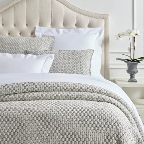 Lodi Matelasse Coverlet | Silver