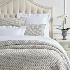 Lodi Matelasse Coverlet | Silver