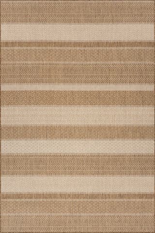 Isolated view of Brown Rectangle Vielle Modern Abstract Indoor/Outdoor Rug, showcasing its design